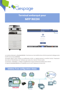 Embedded terminal for MFP RICOH 1 • Gespage