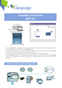 Embedded terminal for MFP HP 1 • Gespage