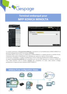 Embedded terminal for MFP KONICA MINOLTA 1 • Gespage