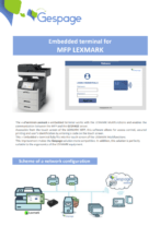 Embedded terminal for MFP LEXMARK 6 • Gespage